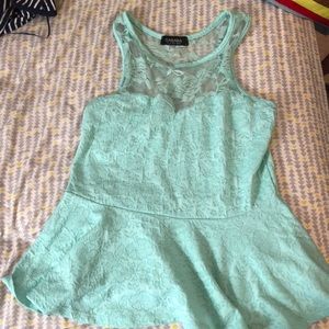 Turquoise top
